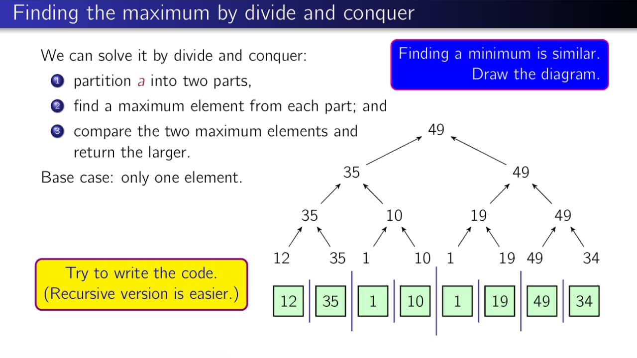 Static presentation slide
